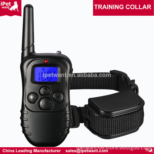 2017 New 300Yard Rechargeable Blue LCD Training Collar Remote Dog Training Collar Pet Dog Shock Collar